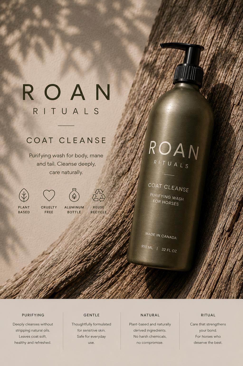 Coat Cleanse Purifying Wash for Horses